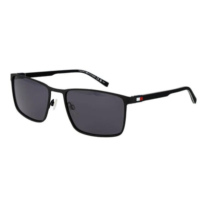 Tommy Hilfiger Black Metal Sunglasses by Tommy Hilfiger
