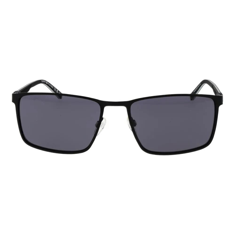 Tommy Hilfiger Black Metal Sunglasses by Tommy Hilfiger