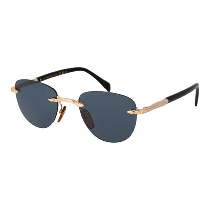 David Beckham Rose Gold Metal Sunglasses by David Beckham