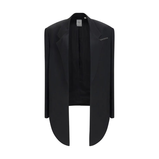Calvin Klein Petunia Jacket — Veste Structurée Pinstripe, Épaules Rembourrées & Silhouette Asymmétrique | SS26