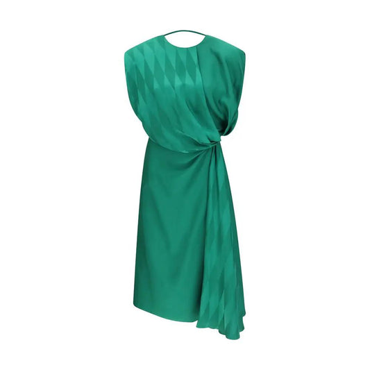 Versace Bicolor Silk Casual Dress by Versace