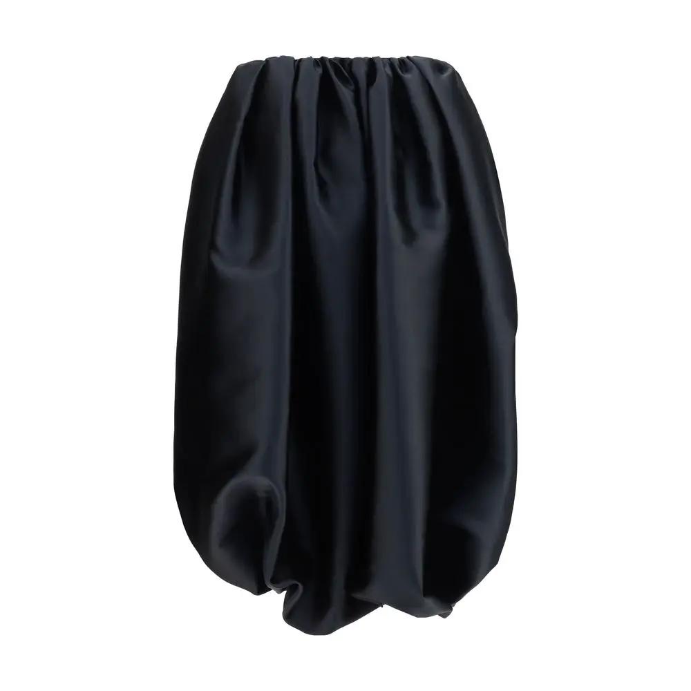 Calvin Klein Black Polyester Skirt by Calvin Klein