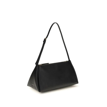Calvin Klein Black Calf Leather Bos Taurus Shoulder Bag by Calvin Klein