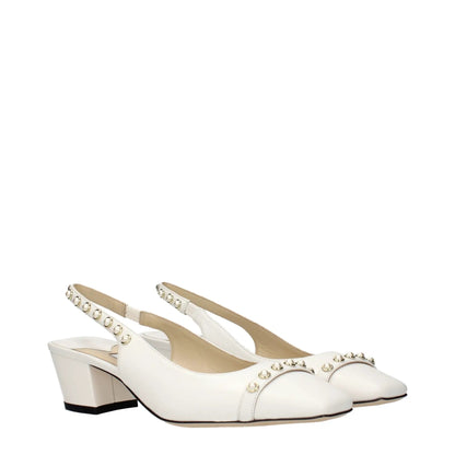 Jimmy Choo Blue Leather Flat Sandals by Jimmy Choo