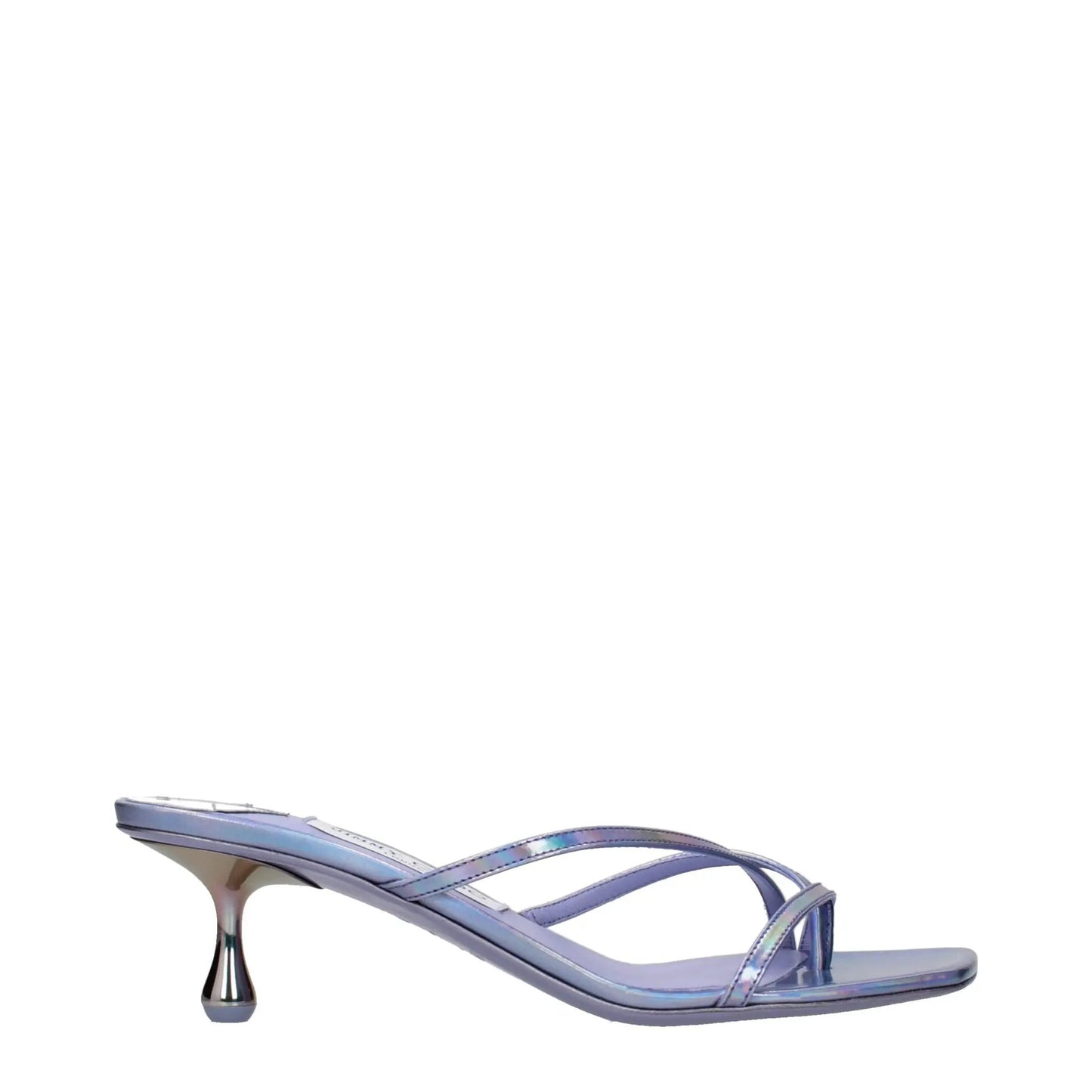 Jimmy Choo Purple Leather Flat Sandals by Jimmy Choo