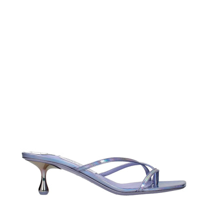 Jimmy Choo Purple Leather Flat Sandals by Jimmy Choo
