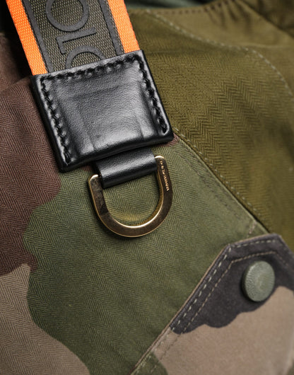 Dolce & Gabbana – Sac à Dos Homme Vert Militaire Patchwork