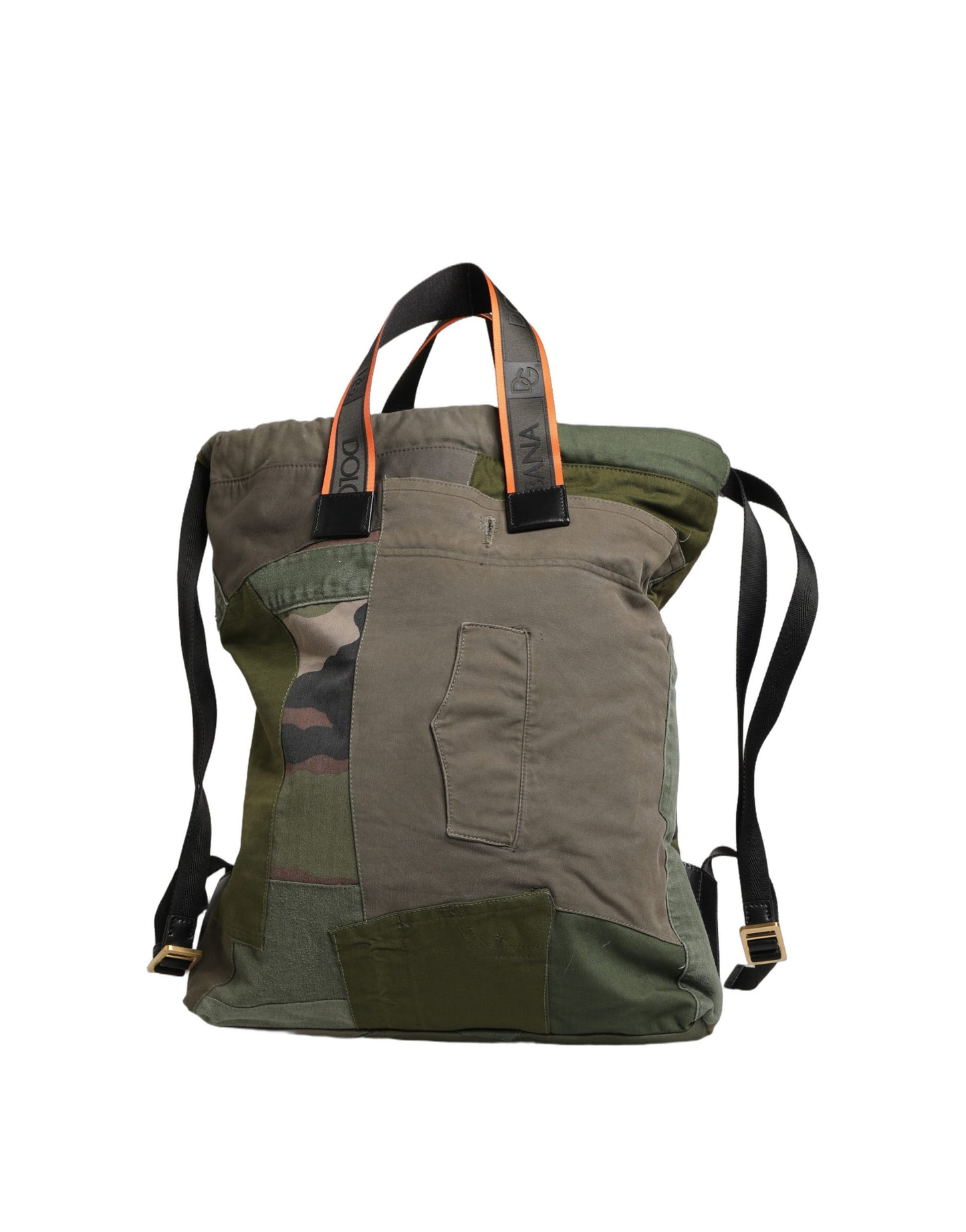 Dolce & Gabbana – Sac à Dos Homme Vert Militaire Patchwork