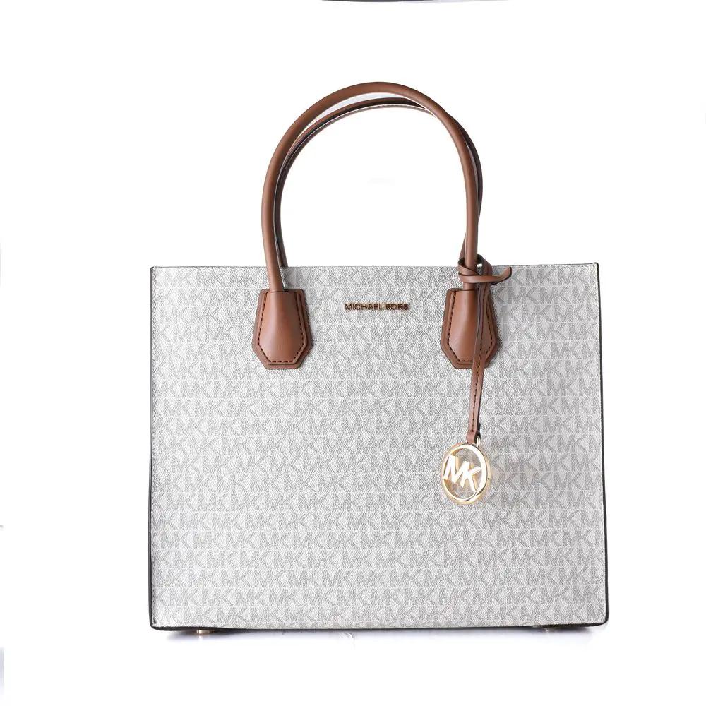 Michael Kors Gray Leather Handbag by Michael Kors