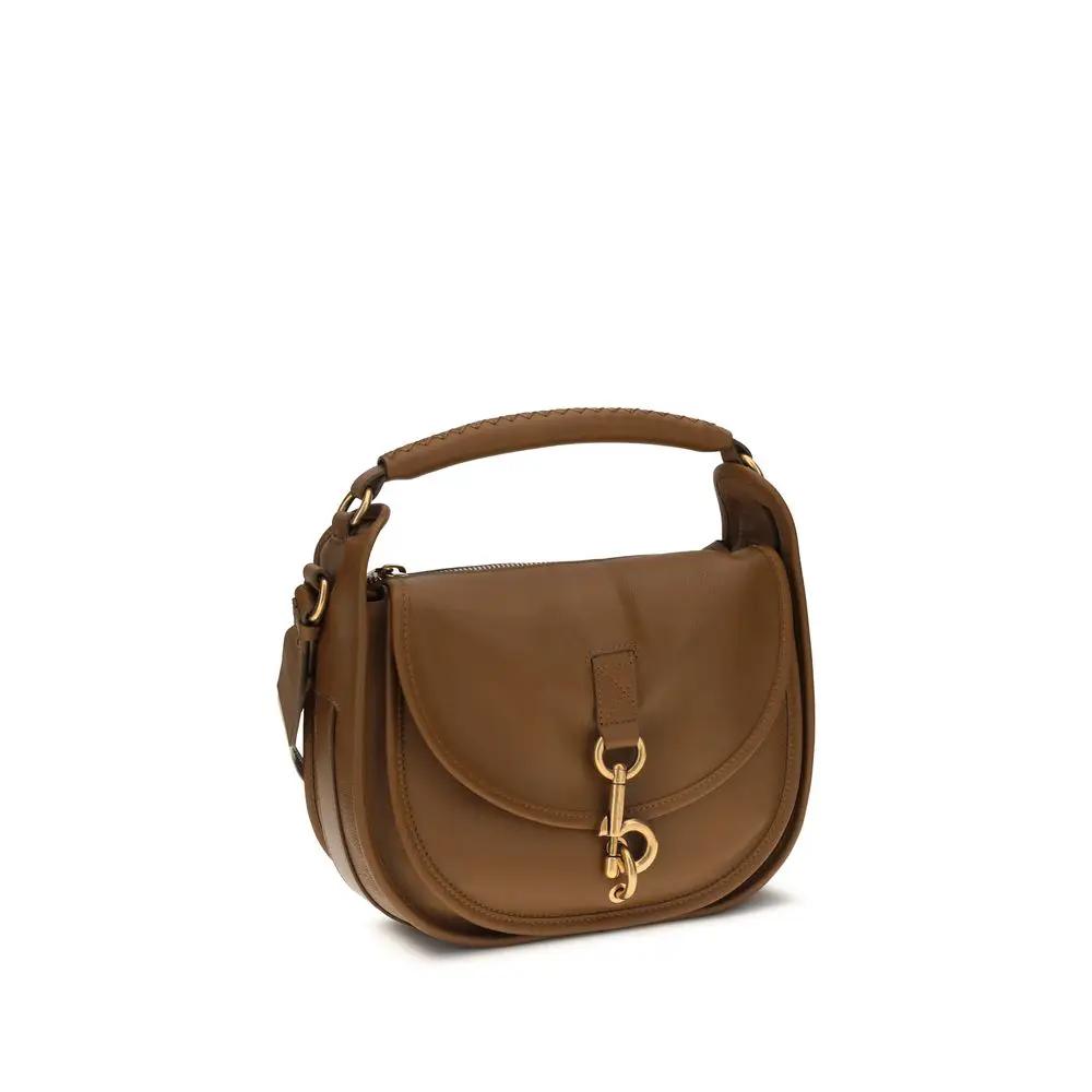 Burberry Brown Calf Leather Bos Taurus Shoulder Bag by Burberry