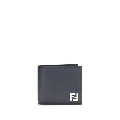 Fendi Blue Calf Leather Bos Taurus Wallet by Fendi
