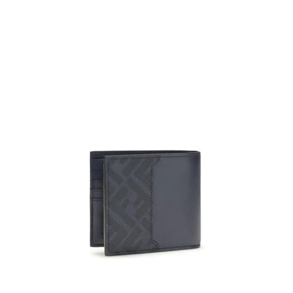 Fendi Blue Calf Leather Bos Taurus Wallet by Fendi