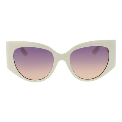 Guess White Plastic Sunglasses by Guess