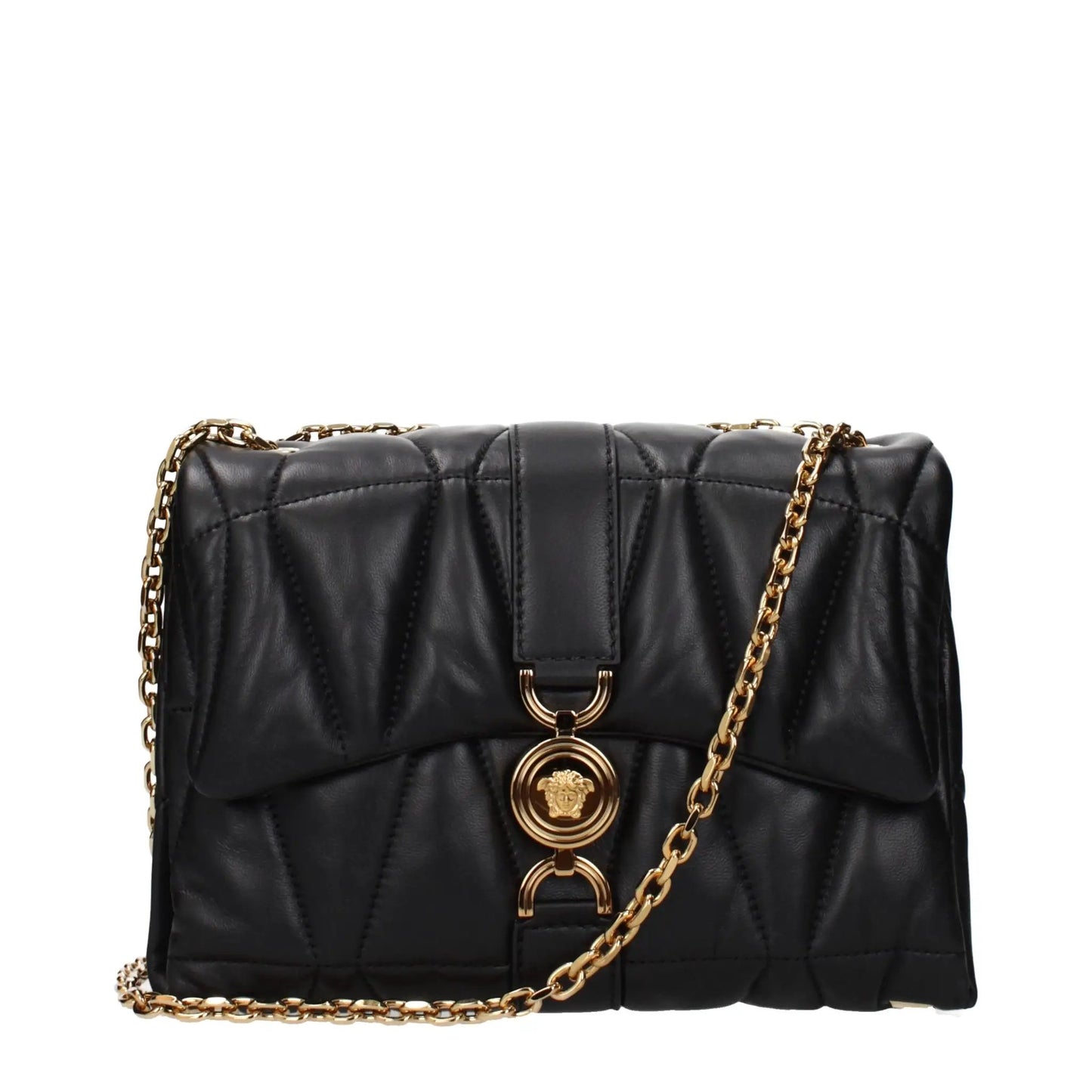 Versace Black Leather Shoulder Bag by Versace