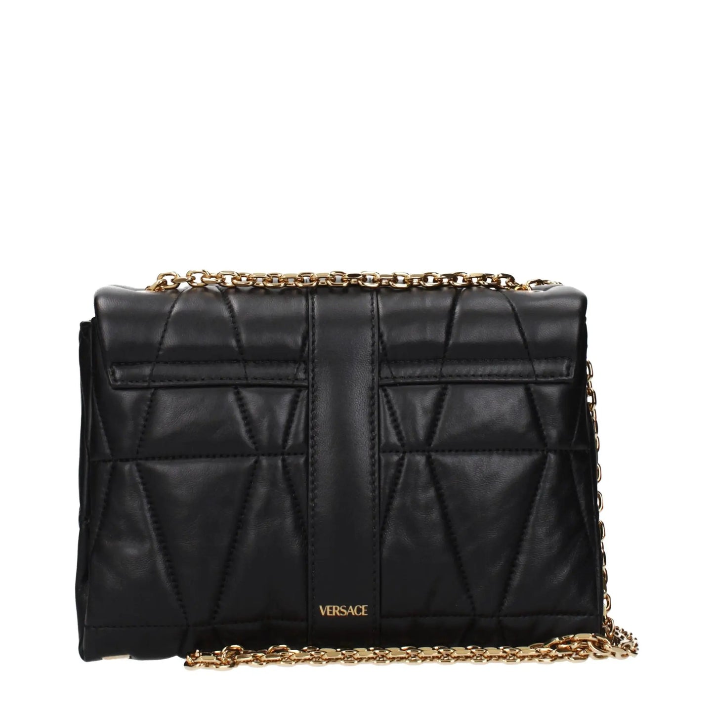 Versace Black Leather Shoulder Bag by Versace