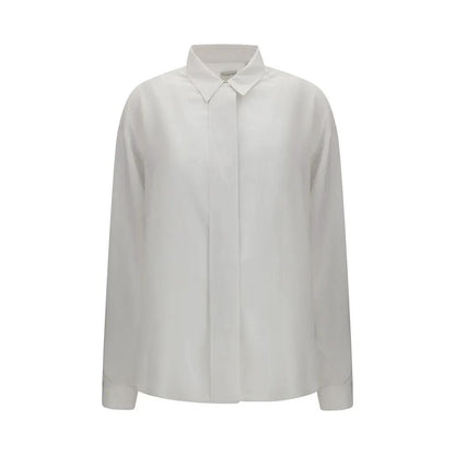 Calvin Klein White Silk Dress Shirt by Calvin Klein