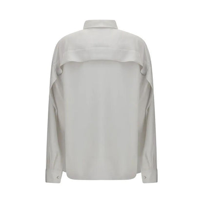 Calvin Klein White Silk Dress Shirt by Calvin Klein