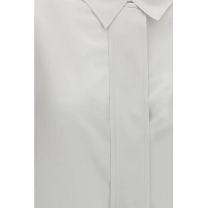 Calvin Klein White Silk Dress Shirt by Calvin Klein