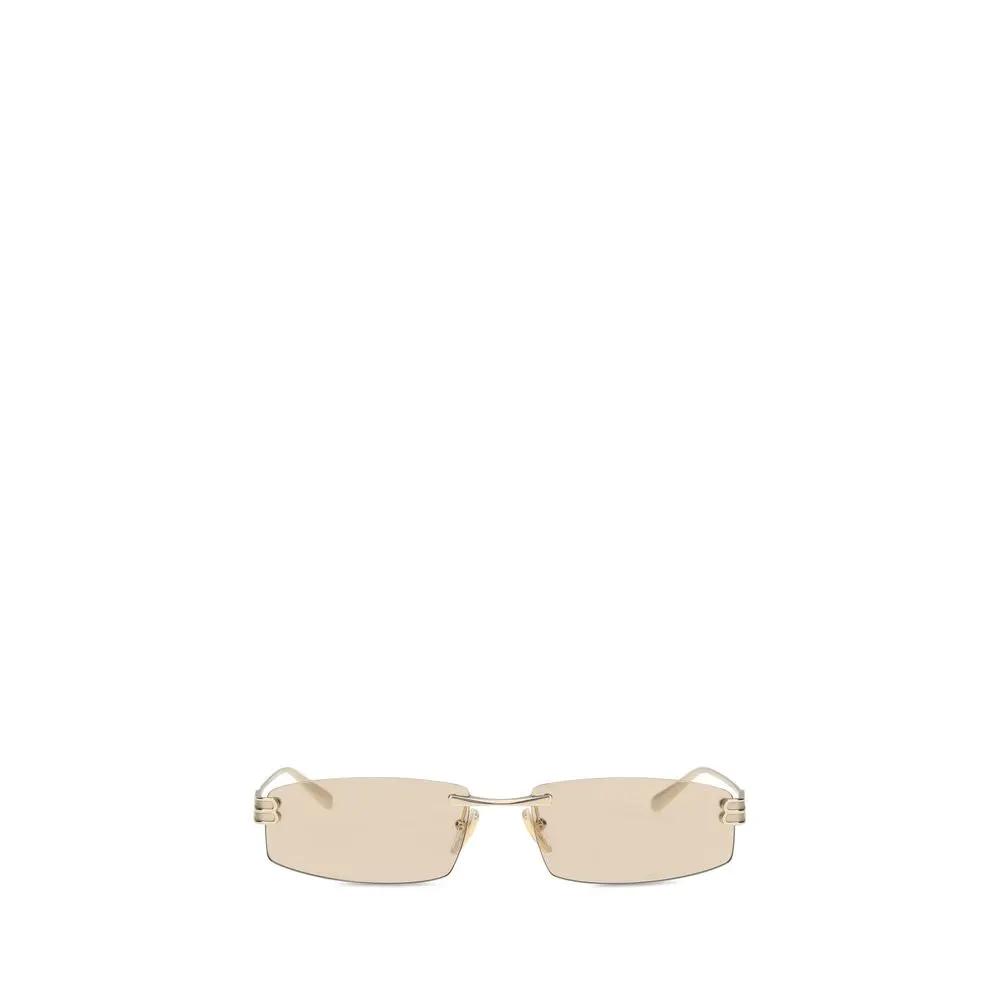 Balenciaga Beige Metal Sunglasses by Balenciaga
