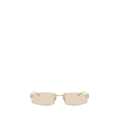 Balenciaga Beige Metal Sunglasses by Balenciaga