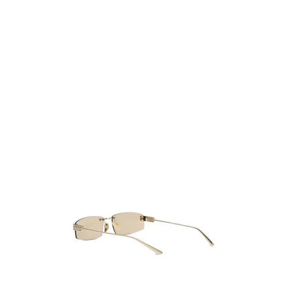 Balenciaga Beige Metal Sunglasses by Balenciaga