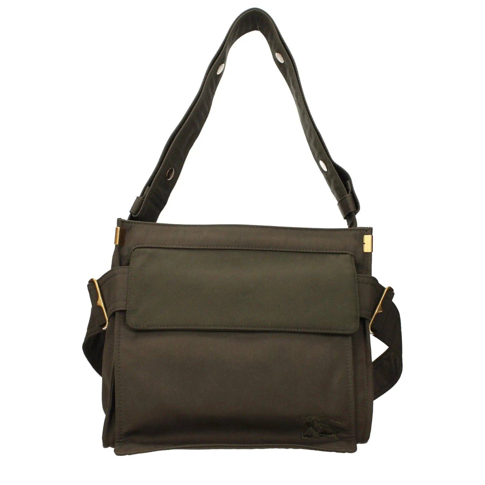 Burberry Green Fabric Shoulder Bag by Burberry