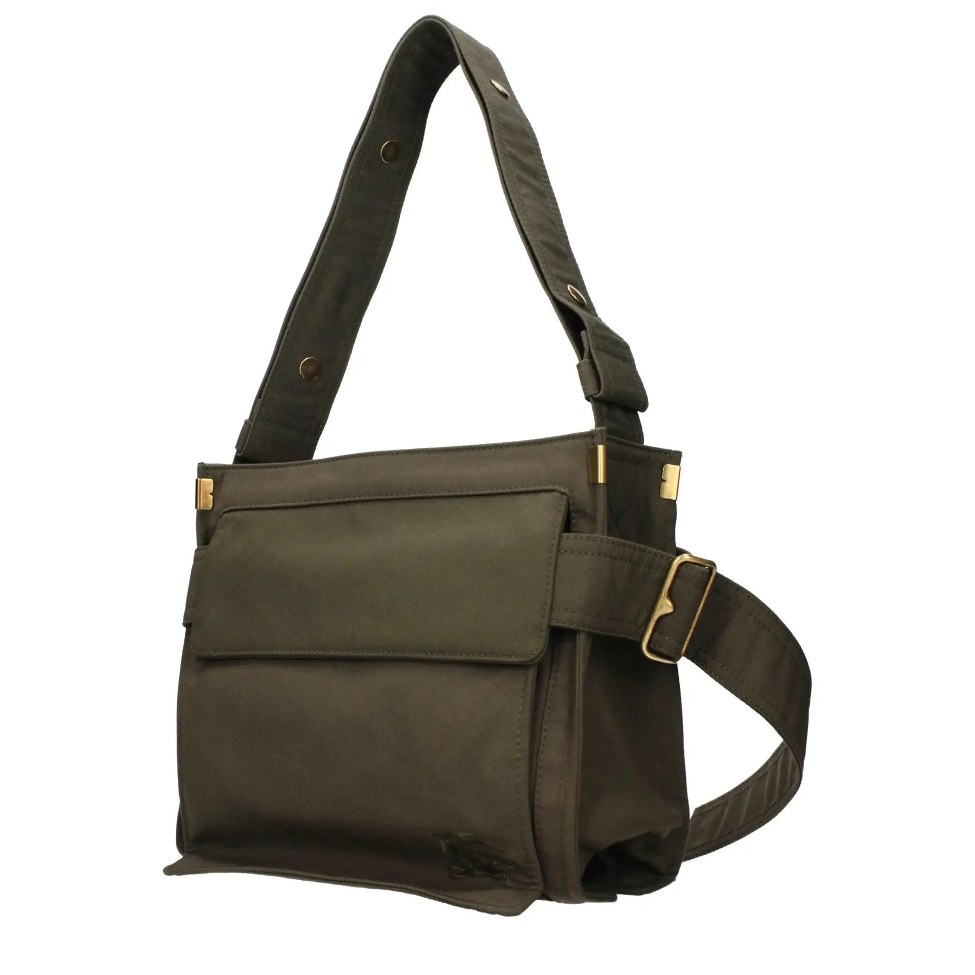 Burberry Green Fabric Shoulder Bag by Burberry