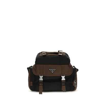 Prada Brown Recycled Polyamide Shoulder Bag