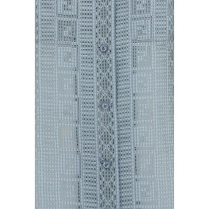 Fendi Blue Silk Dress Shirt by Fendi