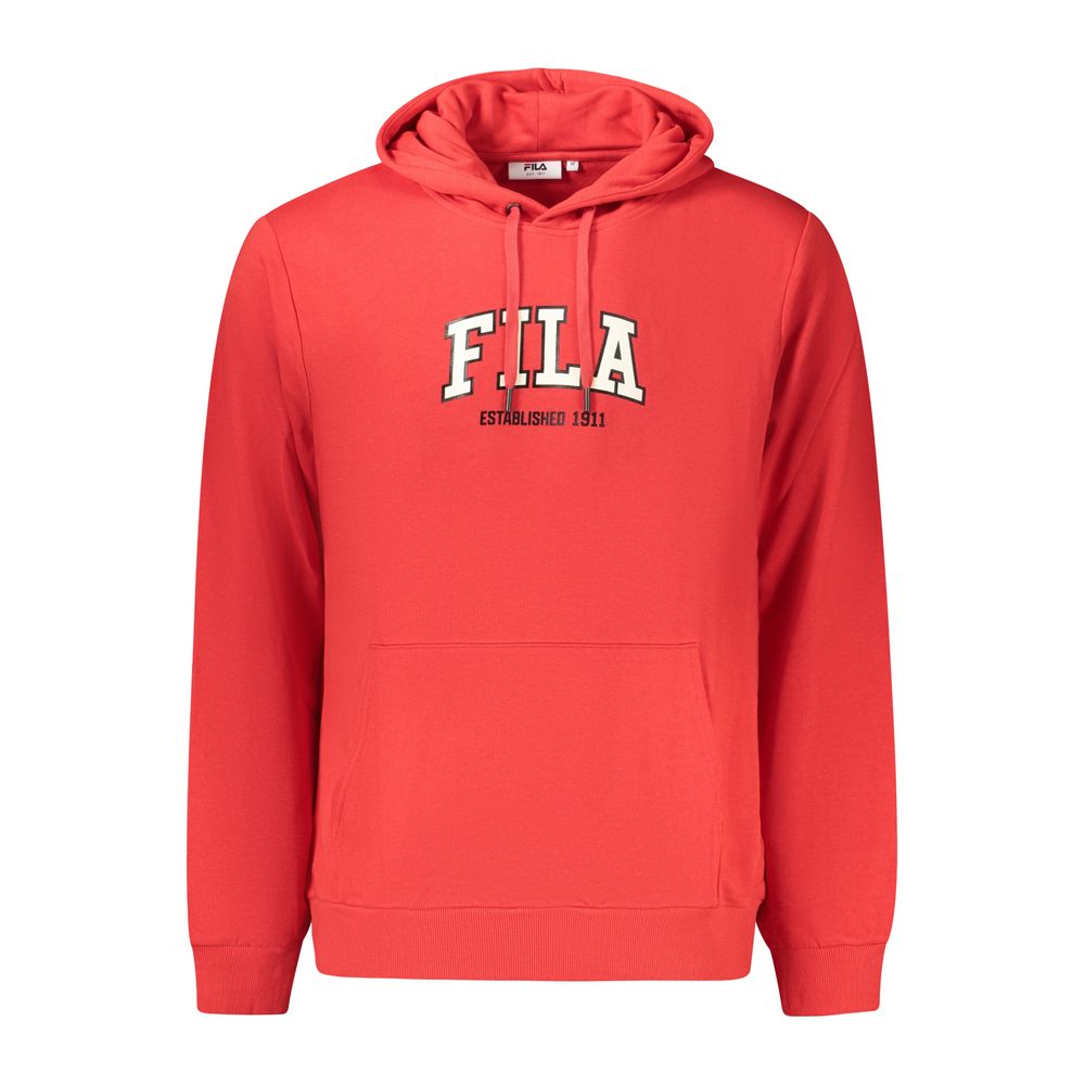 Sweat à capuche Fila homme Rifredi en coton rouge – FI-45471