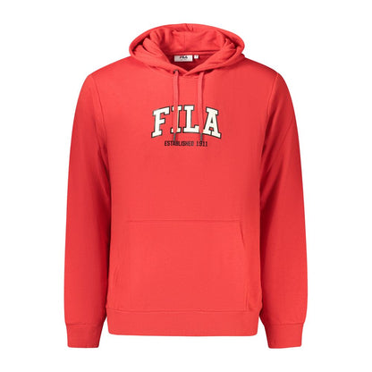 Sweat à capuche Fila homme Rifredi en coton rouge – FI-45471