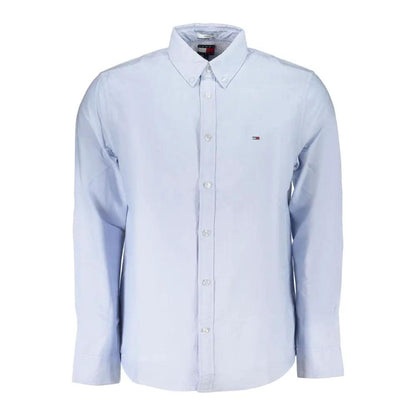 Tommy Hilfiger Azzurro Cotton Men's Shirt by Tommy Hilfiger