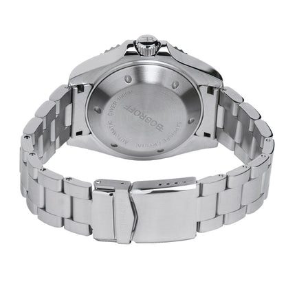 Bobroff – Montre Sport Automatique Acier Argenté | Cadran Vert | Verre Saphir | 100ATM | Homme