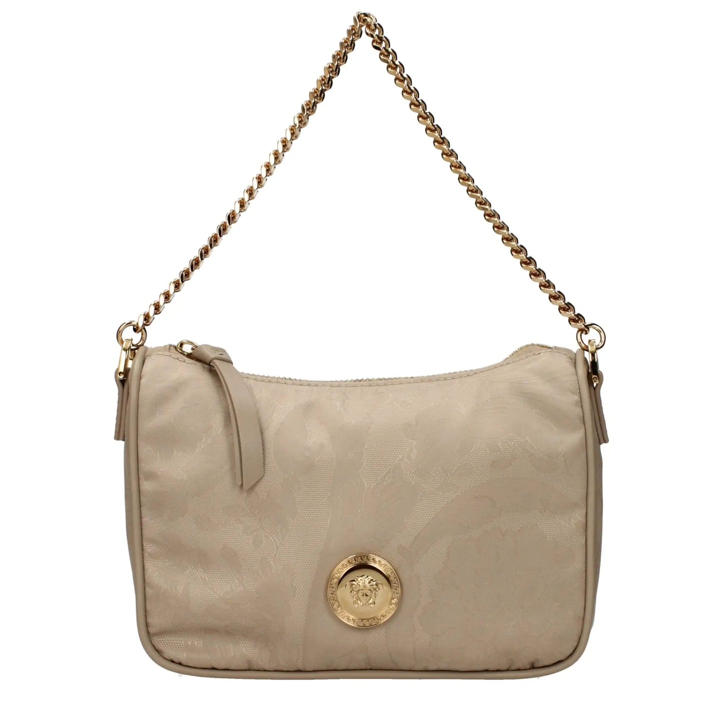 Versace Beige Fabric Handbag by Versace