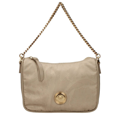 Versace Beige Fabric Handbag by Versace