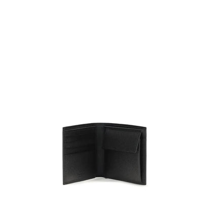 Prada Black Calf Leather Bos Taurus Wallet by Prada