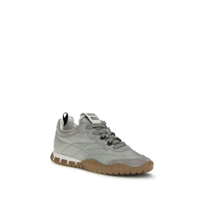 Miu Miu Gray Recycled Polyamide Athletic Sneakers by Miu Miu