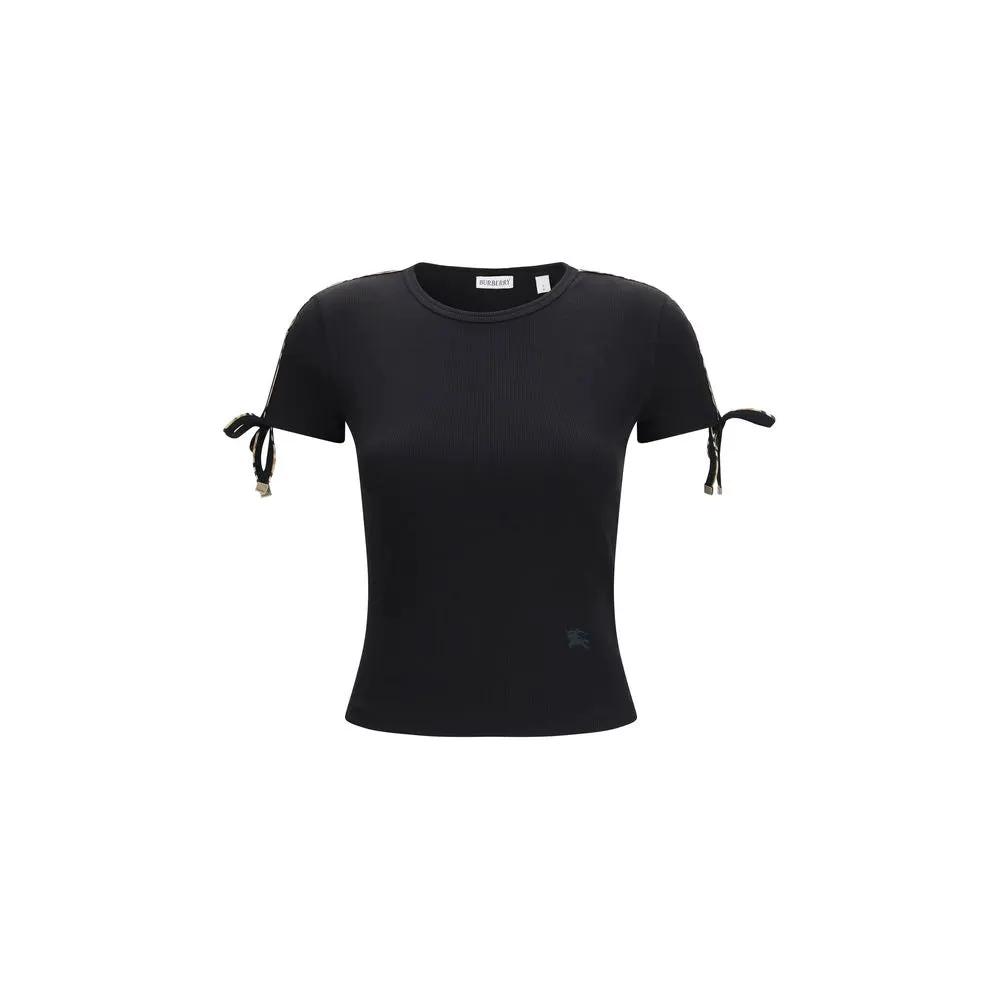 Burberry Black Cotton T-Shirt by Burberry