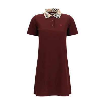 Burberry Bordeaux Cotton Casual Dress by Burberry