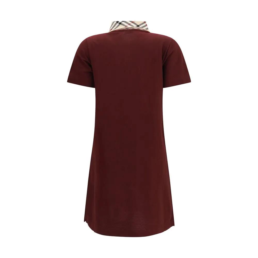 Burberry Bordeaux Cotton Casual Dress by Burberry