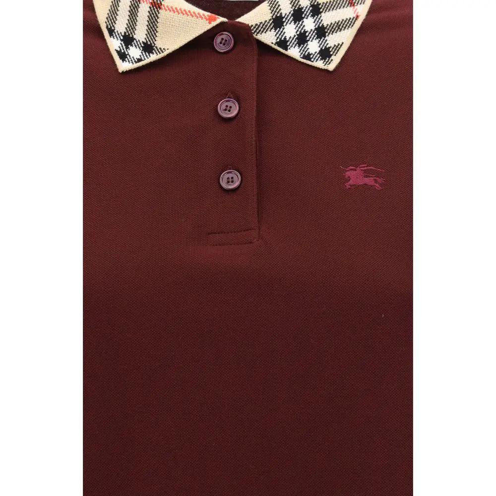 Burberry Bordeaux Cotton Casual Dress by Burberry
