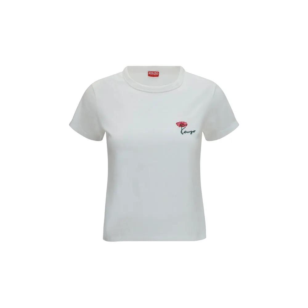 Kenzo White Cotton T-Shirt by Kenzo
