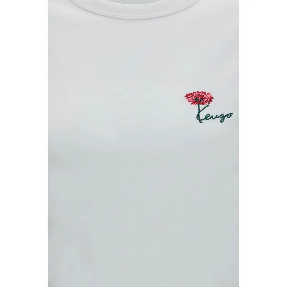 Kenzo White Cotton T-Shirt by Kenzo