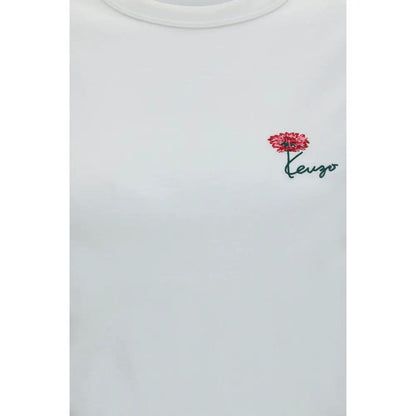 Kenzo White Cotton T-Shirt by Kenzo