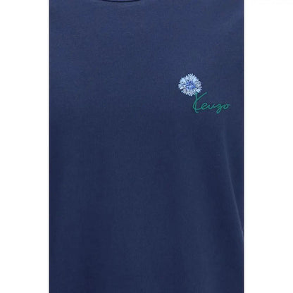 Kenzo Blue Cotton T-Shirt by Kenzo