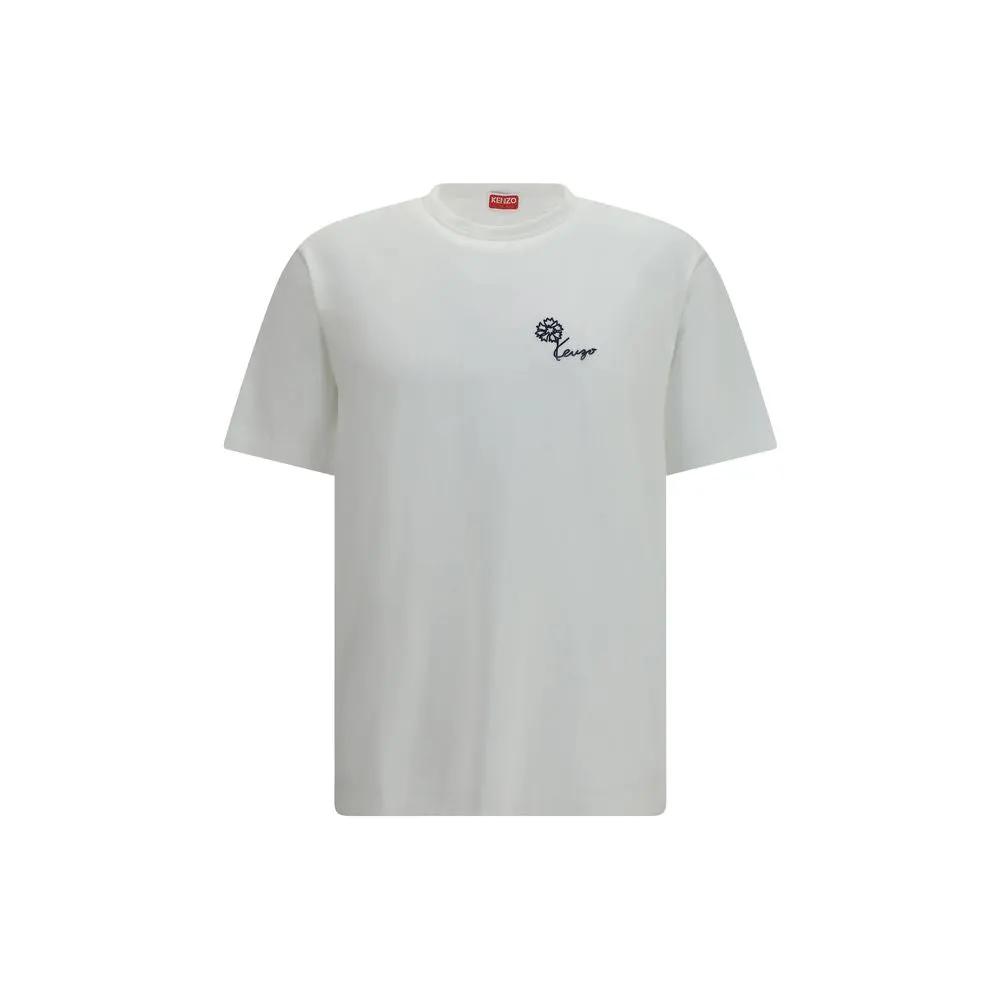 Kenzo White Cotton T-Shirt by Kenzo