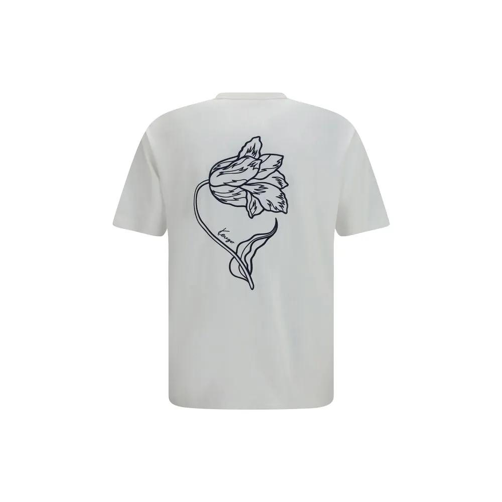 Kenzo White Cotton T-Shirt by Kenzo