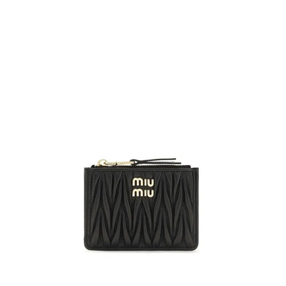 Miu Miu Black Lamb Ovis Aries Aries Wallet by Miu Miu