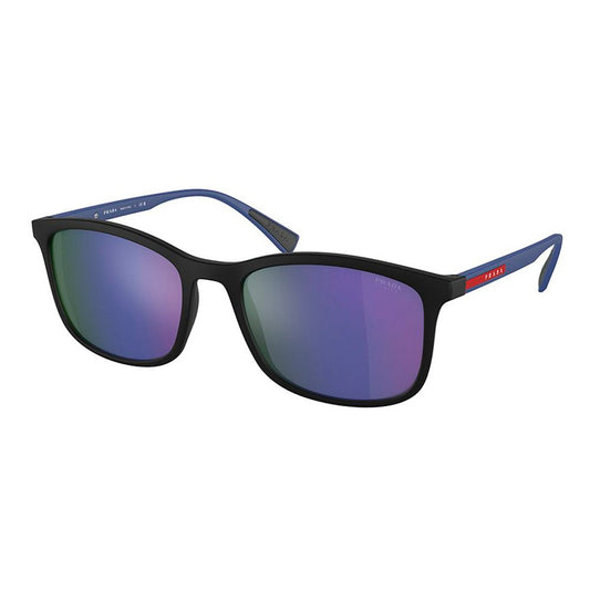Prada – Lunettes de Soleil PS01TS Bleu Injecté | Verres Multicouches Cat. 3 | Homme