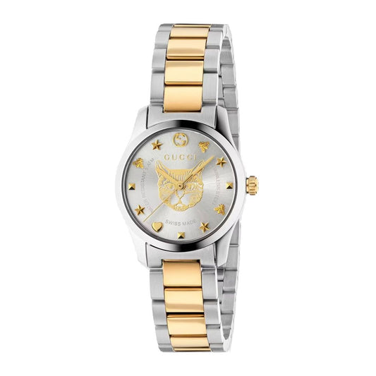 Gucci Gold Stainless Steel Dress Watch